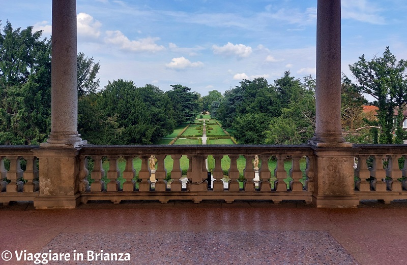 Vista aerea del Giardino Arese Borromeo